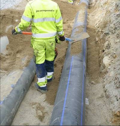 VA omläggningar i Oxeln, Danderyd