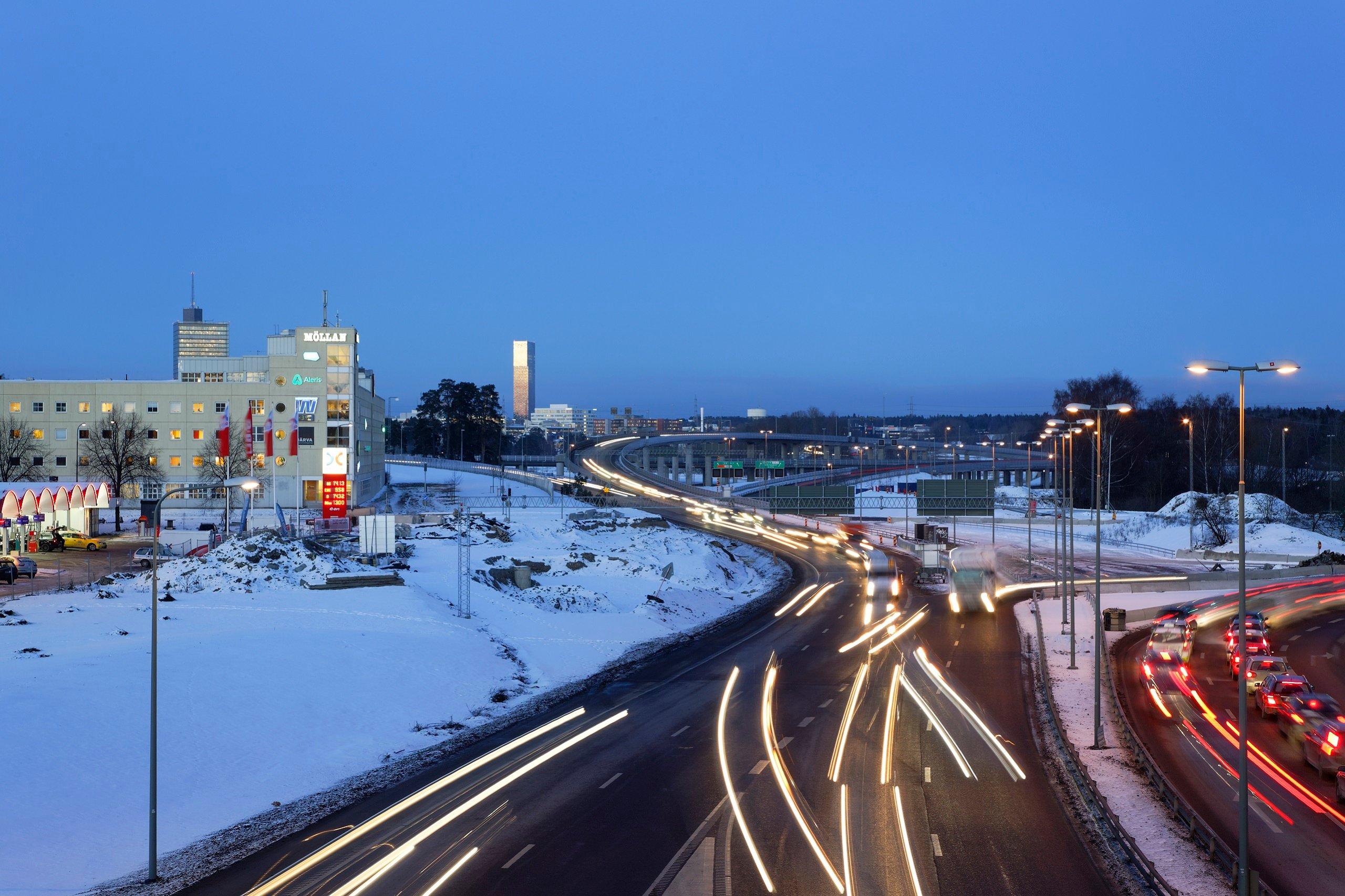 Väg och anläggning E260 Trafikplats Rissne