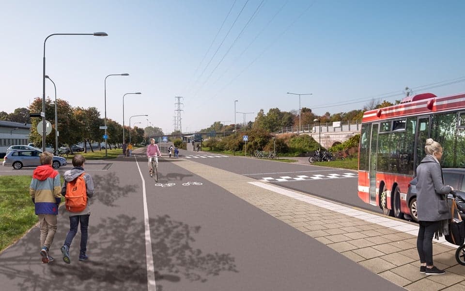 Cykellösningar Sandåkravägen