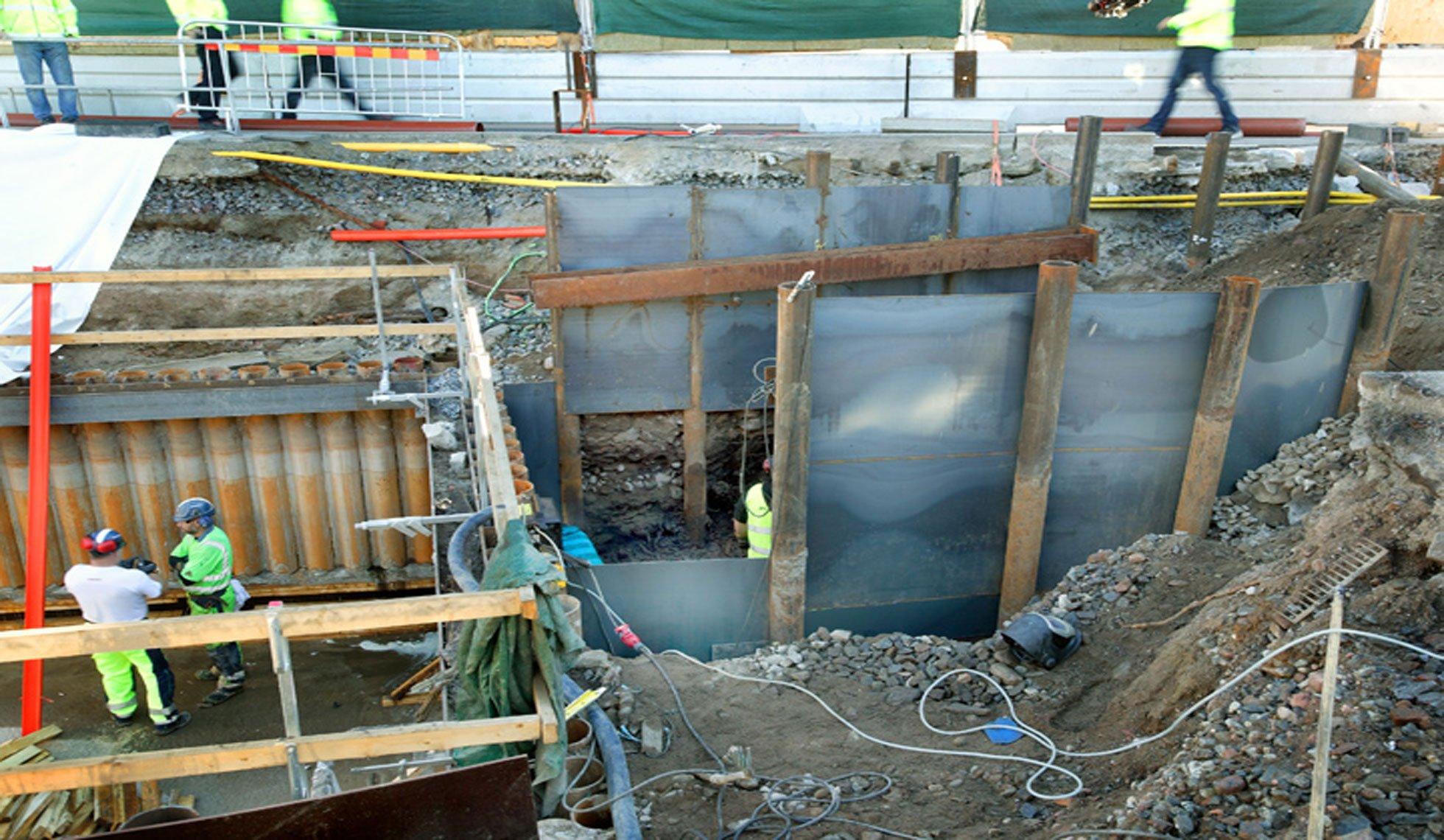 Ledningsomläggning  Slussen SN 861