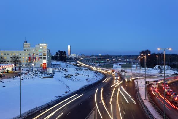 Väg och anläggning E260 Trafikplats Rissne