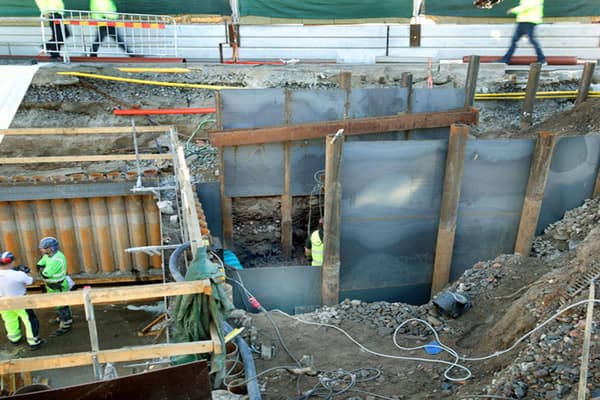 Ledningsomläggning  Slussen SN 861